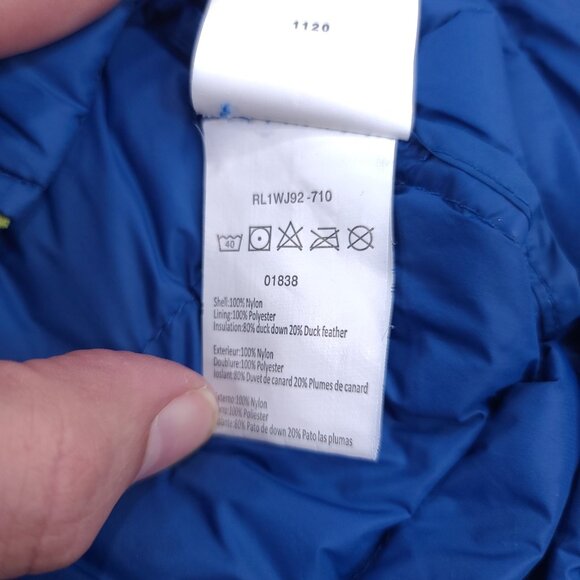 Rossignol Jacket Womens Medium Blue Duck Down Quilted Puffer Insulated - Picture 8 of 8